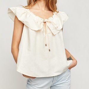 Free People Far Out Ruffle Top / Blank Canvas
